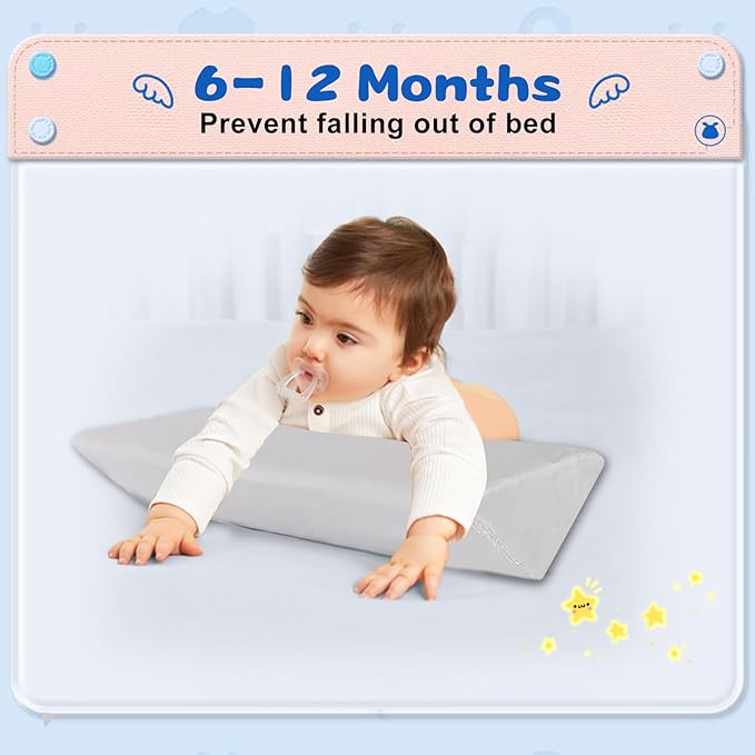 Baby Side Sleeper Weddge Breathable Pillow, Original Down Alternative Pillow for Sleeping