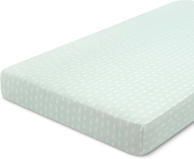 Delta Children Fitted Crib Sheets for Girls and Boys - 100% Organic Cotton Crib Sheet for Standard Crib and Toddler Mattresses - 28x52 Inch - GOTS Certified (Pack of 2), Neutral Boho