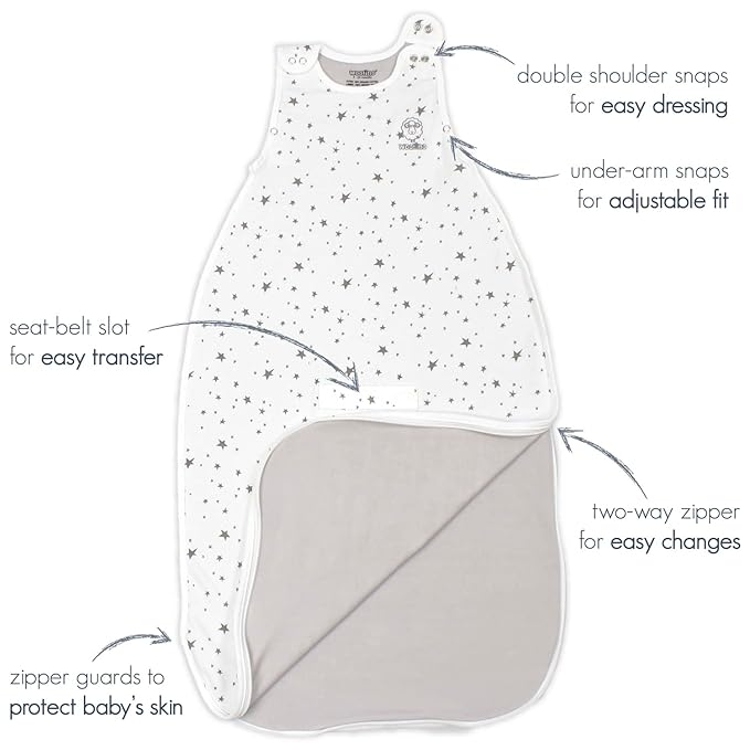 Woolino Toddler Sleep Sack, 4 Season, Merino Wool and Organic Cotton, Baby Sleep Bag, 2-4 Years, Rust