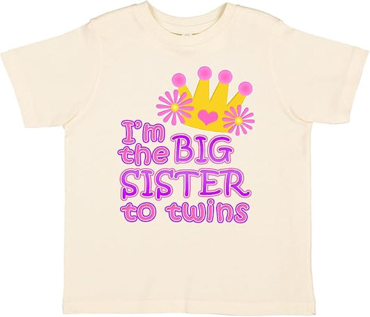inktastic I'm The Big Sister to Twins. Toddler T-Shirt