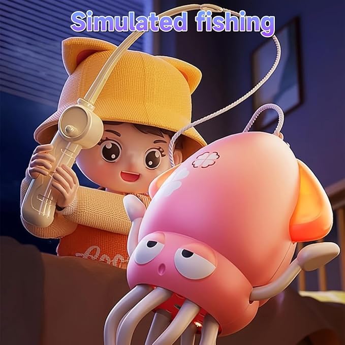 Magic Dancing Octopus Toy - Smart Obstacle-Dodging Robot with LED Light Show & Music, USB Rechargeable Tummy Time Squid Toy for Babies | Electric Crawling Octopus | Interactive Gift for Kids 3+