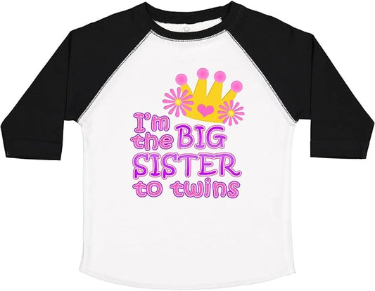 inktastic I'm The Big Sister to Twins. Toddler T-Shirt