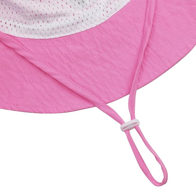 MaxNova Baby Sun Hat Smile Face UPF 50+ Toddler Bucket Hat for Boys Girls 0-7 Years