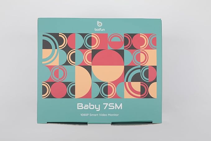 BOIFUN Split Screen Video Baby Monitor WiFi, 2 Cameras, Smartphone APP Control & LCD Monitor, AI Motion & Sound Detection, 4.3'' 4X Zoom, 1080P Smart (Monitor para Bebe), Area Alarm, Video Recording
