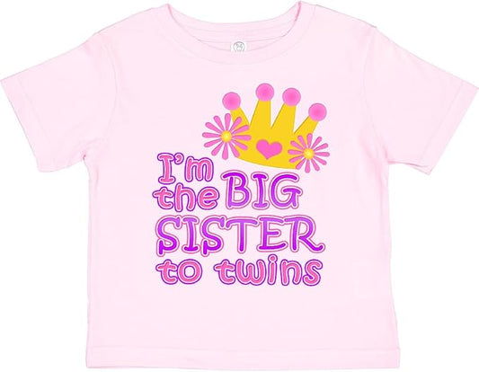 inktastic I'm The Big Sister to Twins. Toddler T-Shirt