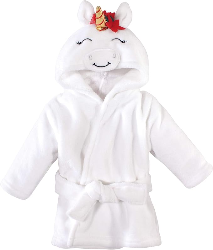 Hudson Baby Unisex Baby Plush Animal Face Bathrobe