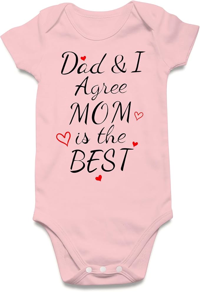 UNIFACO Unisex Baby Funny Saying Outfit Short and Long Sleeve Bodysuits Romper 0-18M