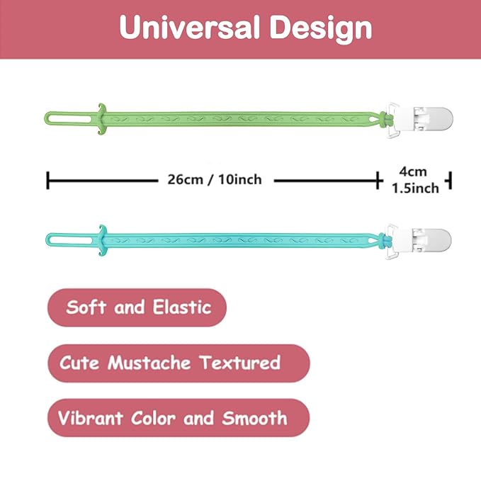 Baby Teething Toys, Food Grade Silicone Teethers for Babies 3 6 12 18 Months, Fake TV Remote Shape with Silicone Pacifier Clip Infant Chew Toys for Boys and Girls, Freezer BPA Free