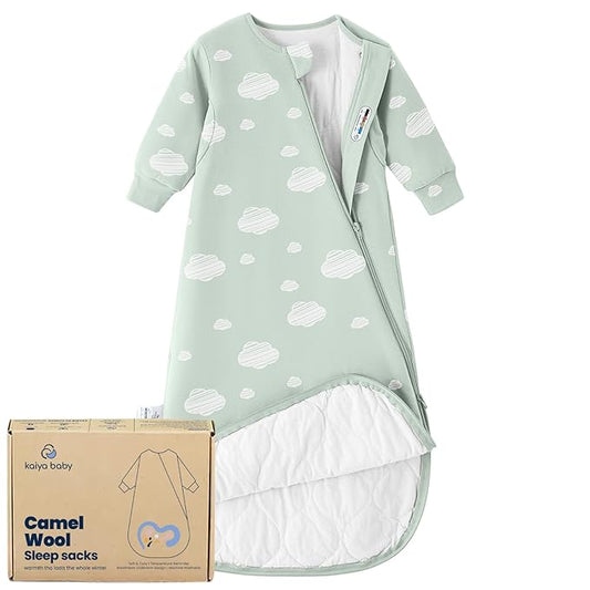 Unisex Sleeping Bag for Babies and Toddlers 1.0 Tog Sleep Sack 0-6Months, Baby Sleep Sack, Newborn Sleep Sack, Wearable Blanket Baby, One Piece Long Sleeves, Gifts for Toddlers