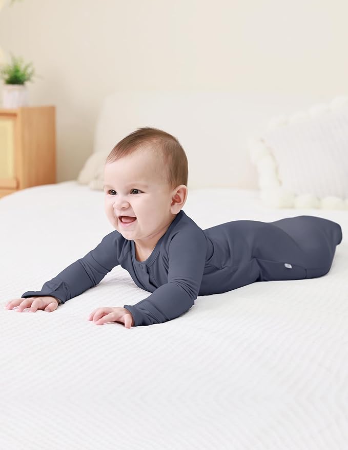 Baby Nightgowns Sleeper Gown Newborn Long Sleeve Pajama Gowns Unisex Viscose from Bamboo Infant Sleepwear