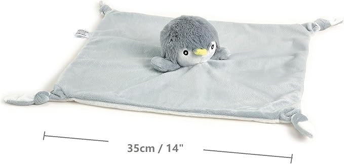 CREVENT Cozy Plush Baby Security Blanket, Loveys for Baby Girls and Boys, Birthday (Penguin)