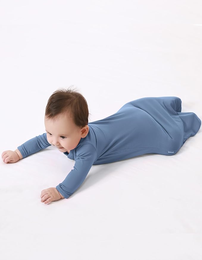 Baby Nightgowns Sleeper Gown Newborn Long Sleeve Pajama Gowns Unisex Viscose from Bamboo Infant Sleepwear