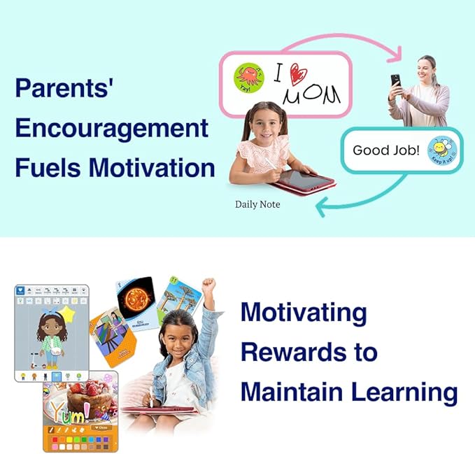 Dedicated Learning Tablet | Personalized Independent Study, Access All K–5 Lessons Math & ELA | No Browser, Games or Ads | 10.1” Display, Pen & Cover(Green) | Subscription Required