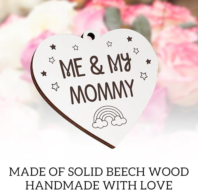 Me and My Mommy Picture Frame,First Time Mom Gift,Mommy Gifts for New Baby,Mother to Be Presents,Room Decor Vintage Style,Baby Gender Neutral Rotating Photo Frame 4x6