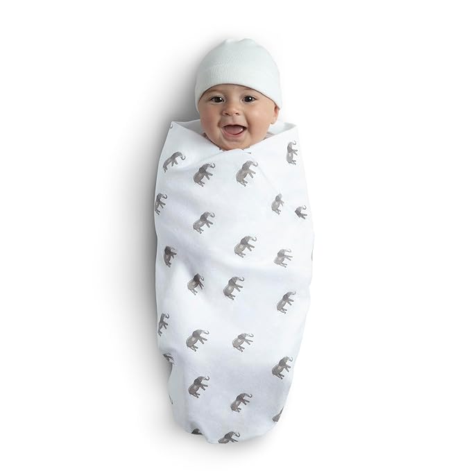 Delta Children 100% Cotton Flannel Baby Receiving Blankets for Girls and Boys – 30x30 Inches (Pack of 2), Safari Friends