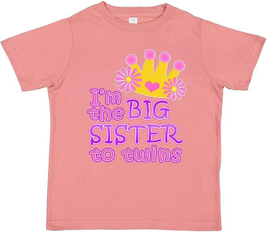 inktastic I'm The Big Sister to Twins. Toddler T-Shirt