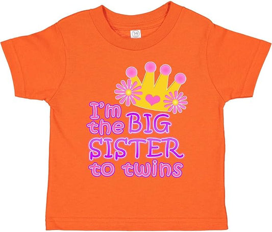 inktastic I'm The Big Sister to Twins. Toddler T-Shirt