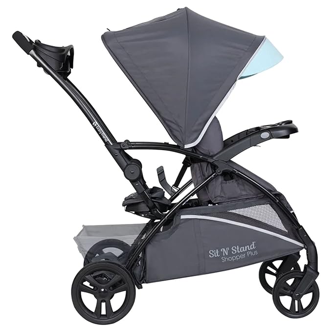 Baby Trend Sit N’ Stand® 5-in-1 Shopper Plus Stroller, Blue Mist