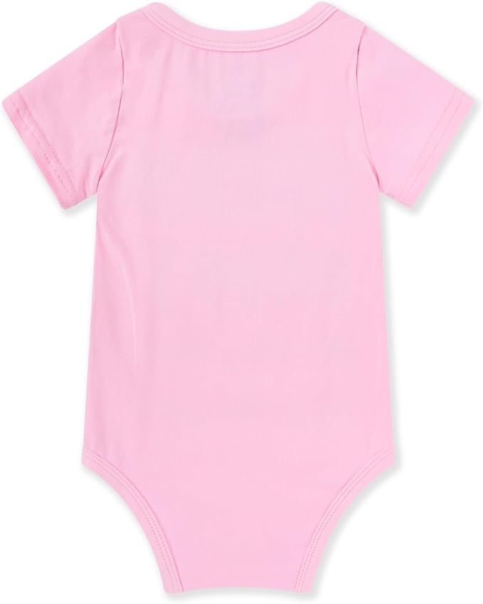 Funnycokid Baby Boys Girls Bodysuit Funny Newborn Romper Short Sleeve Infant Neutral Outfits Jumpsuit 0-12 Months
