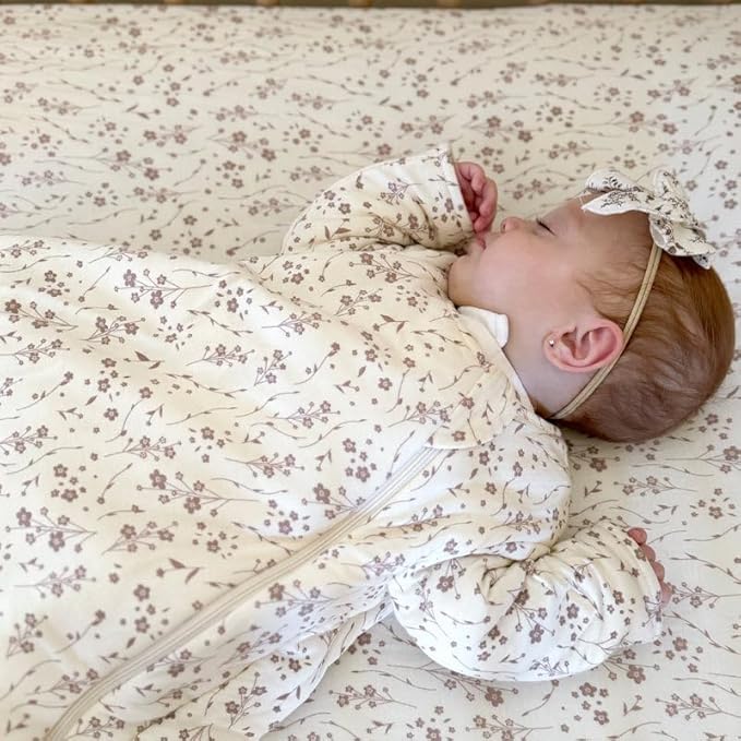GUNAMUNA Unisex Long-Sleeve Sleep Sack, Wearable Sleep Bag for Babies and Toddlers, Soft Rayon, 1.0 TOG, 3 to 36 Months