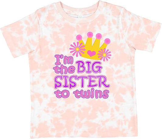 inktastic I'm The Big Sister to Twins. Toddler T-Shirt