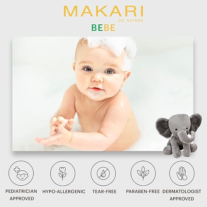 MAKARI Baby Soap 2 Pack (5.4oz) | Moisturizing Daily Bar Soap for Delicate Skin | Mild Cleansing Children’s Bath Bar With Shea Butter and Non-Irritating Botanical Ingredients