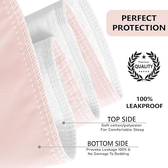Platinum Care Pads - Reusable Bed Pads Waterproof Washable Incontinence Mattress and Chair Protector - Adults, Kids, Elderly, Dogs - Pack of 4-18x24 Pink