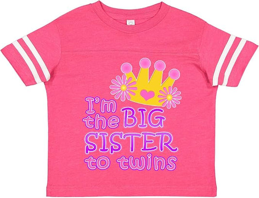 inktastic I'm The Big Sister to Twins. Toddler T-Shirt