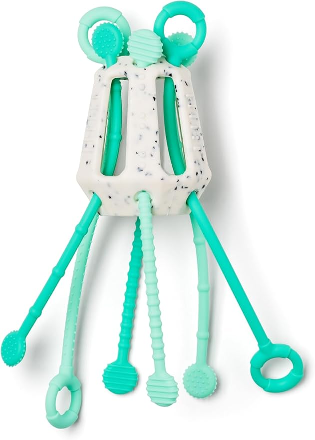 Mobi Zippee Activity Toy - Sensory Activities for Toddlers and Kids, BPA-Free and Food Grade Silicone, Montessori Learning Games for Ages +1 (Mintee)