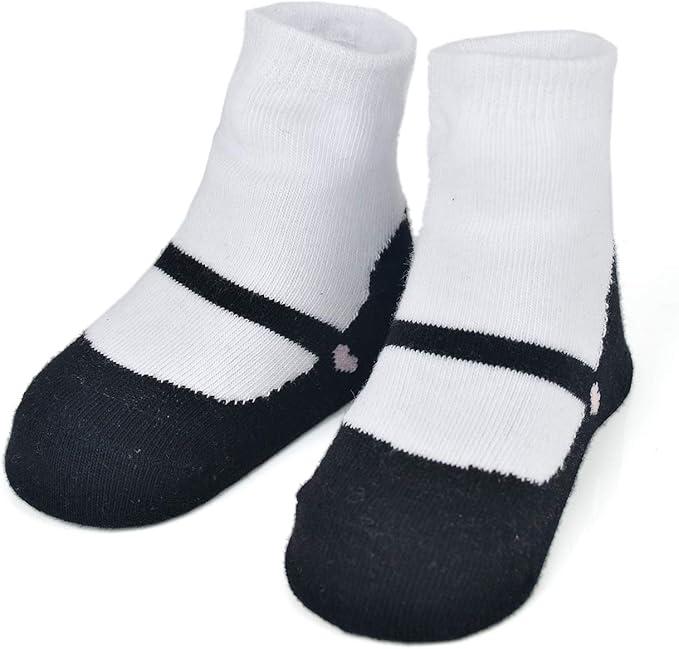 EPEIUS Unisex Baby Girls Boys Non-Slip Socks (Set of 6)