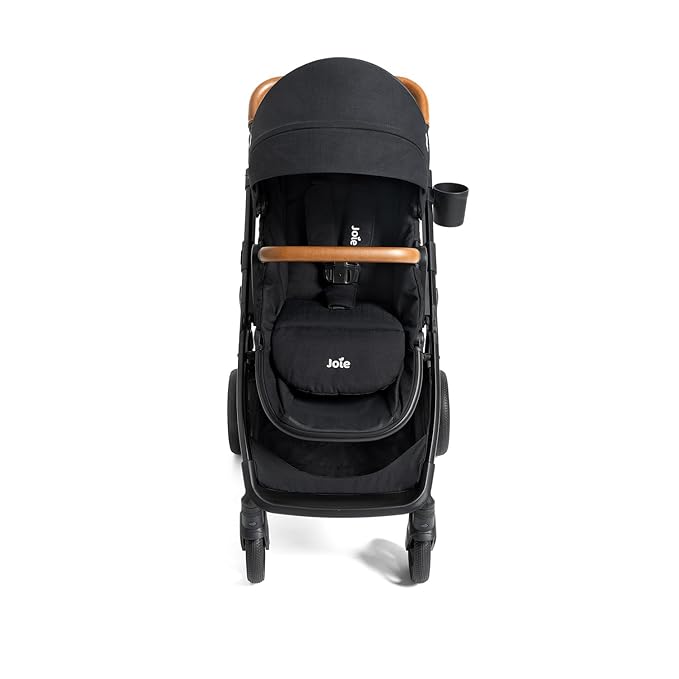 Joie Ginger 4-in-1 Convertible Pramette and Stroller with A Deep Recline, Height Adjustable seat, All-Terrain Wheels, Extra Storage – for Newborns and Toddlers (Shale Dark)