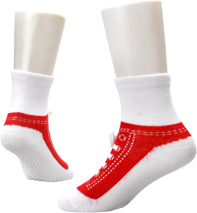 EPEIUS Unisex Baby Girls Boys Non-Slip Socks (Set of 6)