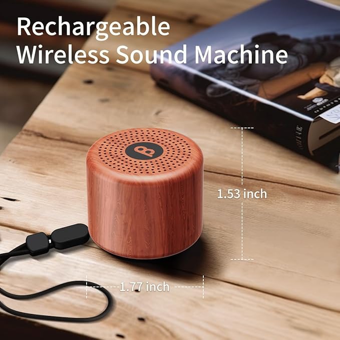 Portable White Noise Machine Sound Machine with 30 Soothing Sounds Brown Noise Machine for Adults Kids Baby Rechargeable Sleep Machine for Office Privacy Home