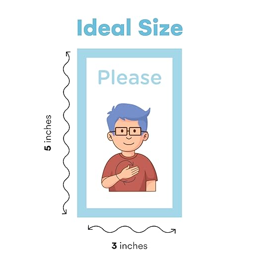 Alpine Choice ASL Cards for Speech Delay Non-Verbal or Deaf Children - American Sign Language Flash Cards for Babies, Toddlers, Kids and Beginners - Visual Aid Cards for Developing Empathy
