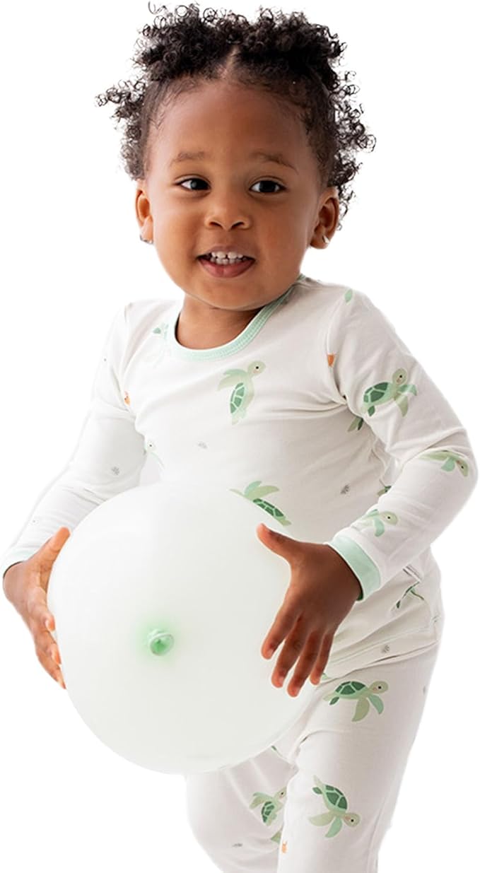 Toddler Pajamas – 95% Bamboo Viscose, 5% Spandex – Soft, Breathable Long-Sleeve Pajama Set for Kids, Sleepwear, Imported