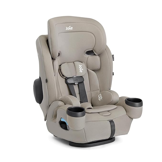 Joie Saffron SI 4-in-1 Car Seat – Car Seat for Infants to Toddlers to Big Kids - 4 Modes, 10-Position No-Rethread Headrest & Harness (Dove)