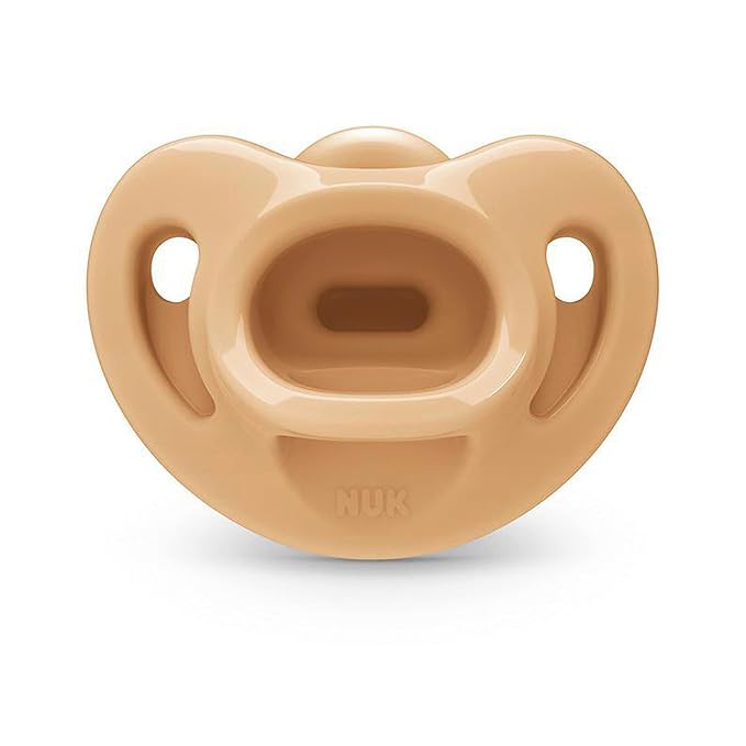 NUK Timeless Comfy Pacifier | 100% Silicone, One-Piece Design | BPA-Free, Gentle on Baby’s Skin | 5-Pack, for 6-18M
