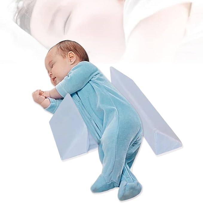 Baby Side Sleeper Weddge Adjustable Soft and Breathable Pillow,1pc-Blue