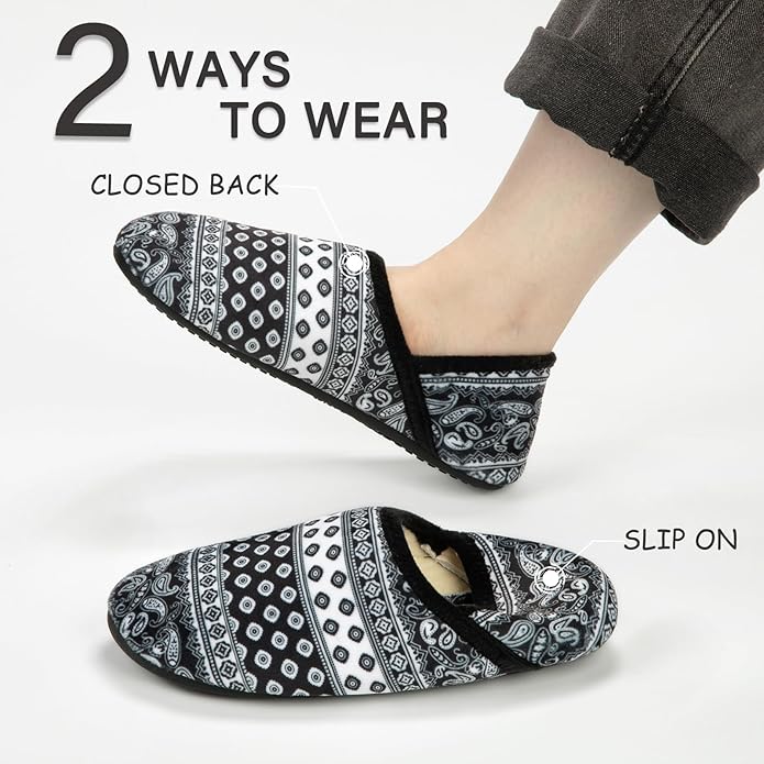 ATHMILE House Slippers for Women Men Indoor Barefoot Slippers Socks Furry Slip on House Shoes Cozy Comfy for Home Bedroom Travel Yoga