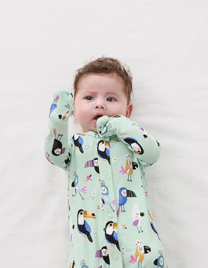 Baby Nightgowns Sleeper Gown Newborn Long Sleeve Pajama Gowns Unisex Viscose from Bamboo Infant Sleepwear
