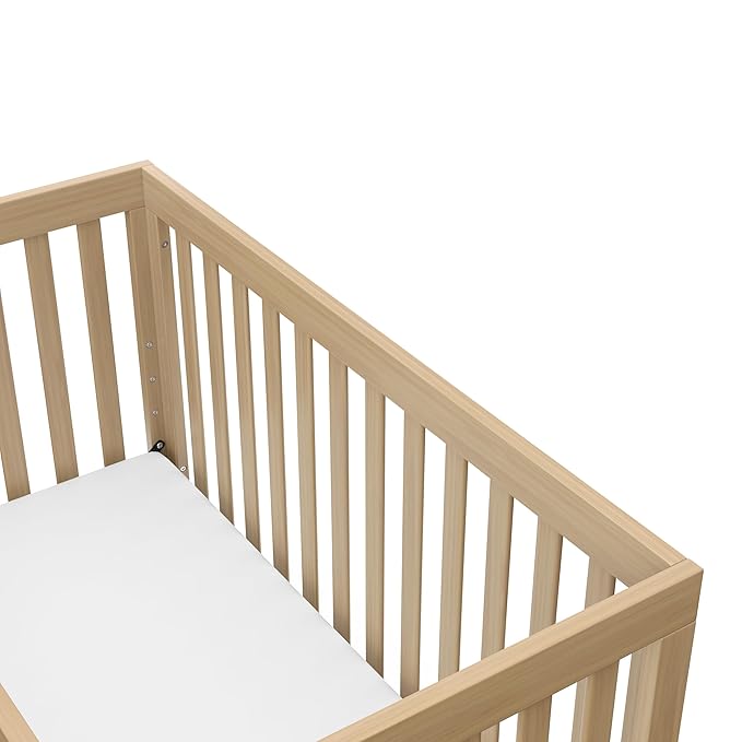 Storkcraft Beckett Grow-with-Me Convertible Crib (Driftwood) – GREENGUARD Gold Certified, Converts to Toddler Bed & Daybed, Fits Standard Crib Mattress, Easy-to-Assemble