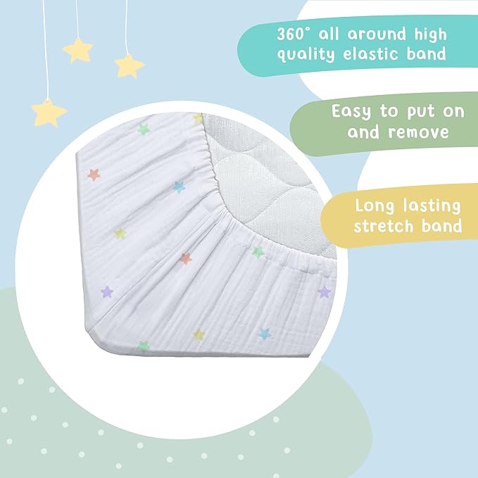 hugs & llamas | 100% Organic Cotton Muslin Fitted Crib Sheet | Premium Baby Crib Sheets for Boys & Girls Crib Fitted Sheet | Organic Crib Sheets Girl & Boy Crib Sheets Neutral | Crib Mattress Sheet