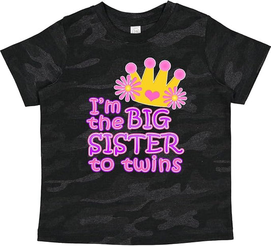 inktastic I'm The Big Sister to Twins. Toddler T-Shirt