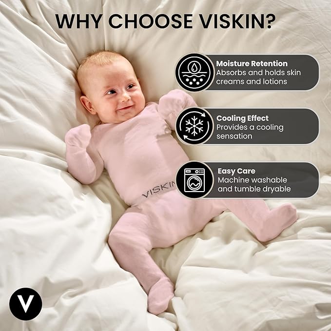 Viskin Baby Seamless Tops with Cooling Viscose Fibre - Gentle Under Layer Tops for Boys and Girls - Skin Comfort - 1-2 Years