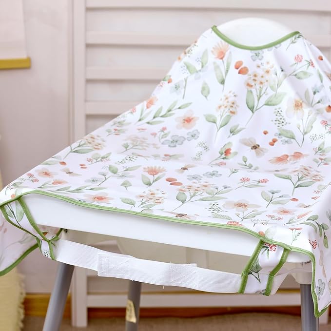 Long Sleeve Baby Bib-Mess Proof Baby Feeding Bibs with Adjustable Design for Babies during Eating or Highchair