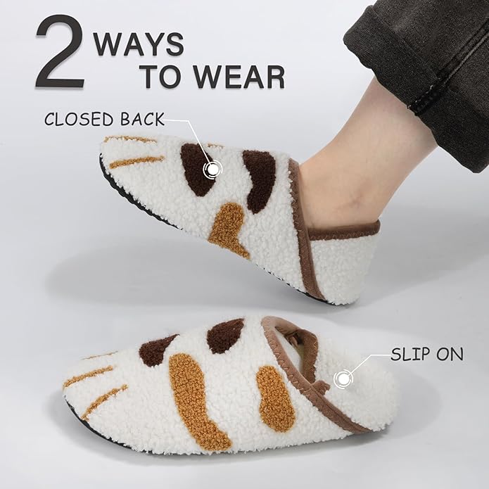 ATHMILE House Slippers for Women Men Indoor Barefoot Slippers Socks Furry Slip on House Shoes Cozy Comfy for Home Bedroom Travel Yoga