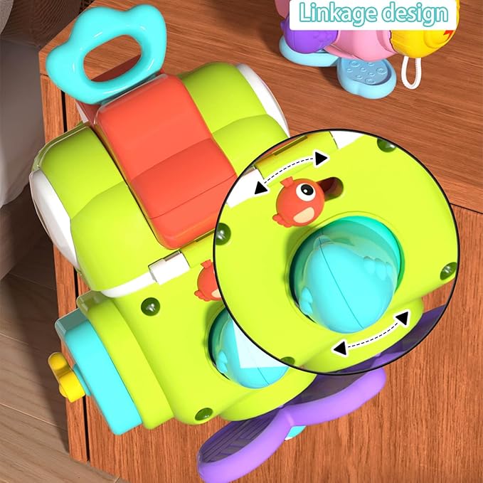 Montessori Toys for 1 Year Old, Busy Board Sensory Activities Educational Travel Toys for Toddler 1-3, Baby Toys 12-18 Months, 1 Year Old Boy and Girl Gifts