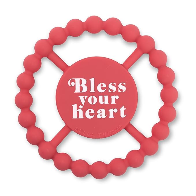 Baby Teether by Bella Tunno, Silicone Teethers for Babies 3-6 Months, 6-12 Months, Baby Toys, Pacifier, Teething Relief, Boys, Girls, Bless Your Heart