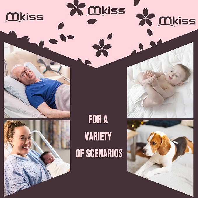 MKISS Heavy Duty Incontinence Underpads, 36" x 36", 40 Count-Ultra Absorbent Disposable Bed Pads, Tear-Resistant Chucks Pads for Adults, Kids, Elderly and Home Care
