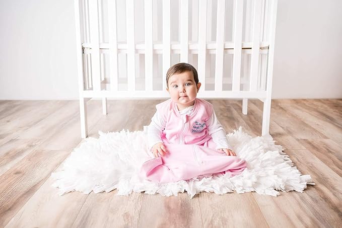 Magic Sleepsuit Baby Merlin's Cotton Baby Swaddle Transition Product - Soft and Cozy Design, Double Zipper for Easy Diaper Changes, Promotes Safe Sleep, 3-6 Months - Blue - Small 12-18lbs